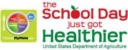 The School Day just got Healthier Logo (United States Department of Argiculture