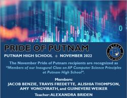 Pride of Putnam Putnam High School November 2022