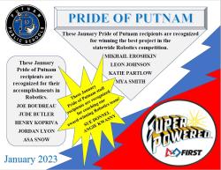 Pride of Putnam Putnam Middle School January 2023